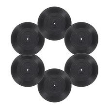 6Pcs Blank Vinyl Records 4 Inch Fake Record Vintage Decoration