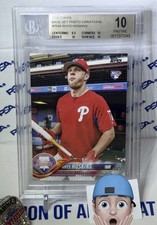 BGS 10 Pristine 2018 Topps Photo Variation SP Warmup Shirt Rhys Hoskins Rc