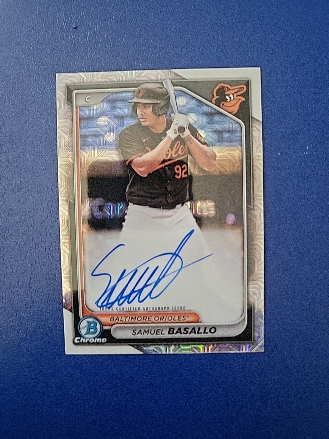 2024 Bowman - Chrome Prospect Mega Box Autographs Samuel Basallo #BMA-SB