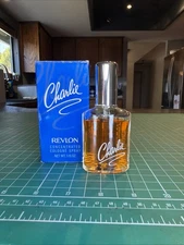 Charlie Revlon Concentrated Cologne Spray 1.15 oz  BOXED , FULL,ORIGINAL pl read