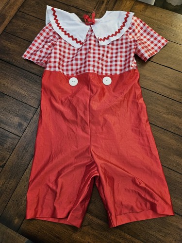 Wolff Fording Costume Girls 12 Red Checkered