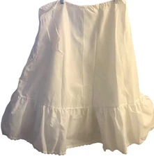 Lady Grace White 2 Layer Pouf Slip Adjustable Waist Adjustable Waist One Size