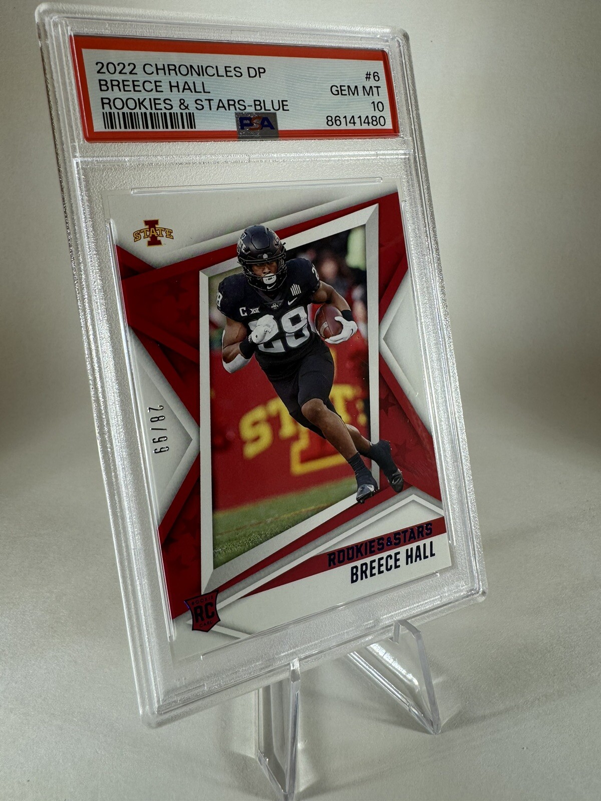 Breece Hall Panini Chronicles Draft Picks Rookies & Stars #6 Blue