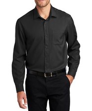 JustBlanks Men's Long Sleeve Performance Staff Pocket Dress Shirt - JBW401