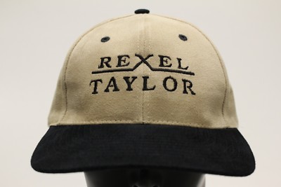 REXEL TAYLOR - BLACK & TAN - ONE SIZE ADJUSTABLE STRAPBACK BALL CAP HAT!
