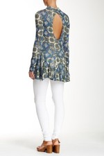 NWT FREE PEOPLE Annabelle Printed Tunic Size:XS MSPR: 98