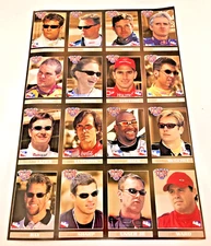 Indianapolis Motor Speedway Trading Card Sheet