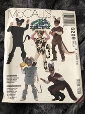 Vintage McCall's Costume Sewing Pattern 6209 ZOOTERZ Children Animal Cow Fox Cat
