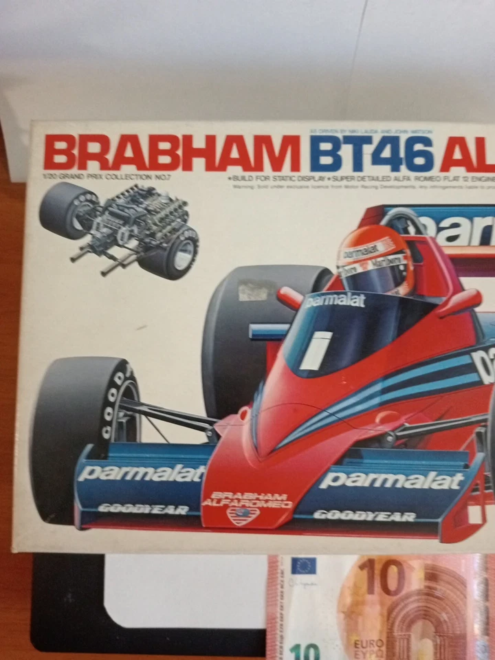 BRABHAM BT 46 ALFA ROMEO PARMALAT TAMIYA SCALA 1:20 VINTAGE MADE IN JAPAN - Immagine 2 di 4