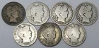 7x 1893-1904 Better Date Barber Half Dollars 50c