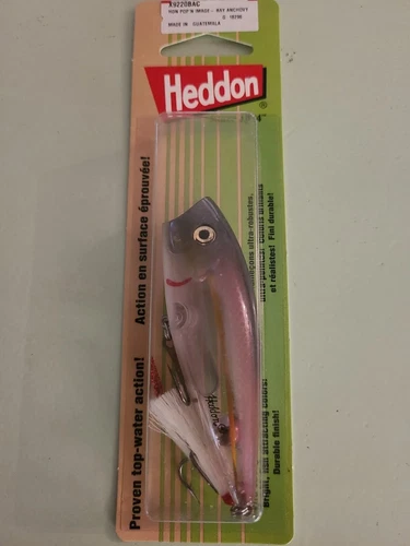 Discontinued Excalibur Heddon Pop N Image Bay Anchovy X9220BAC Topwater Bass