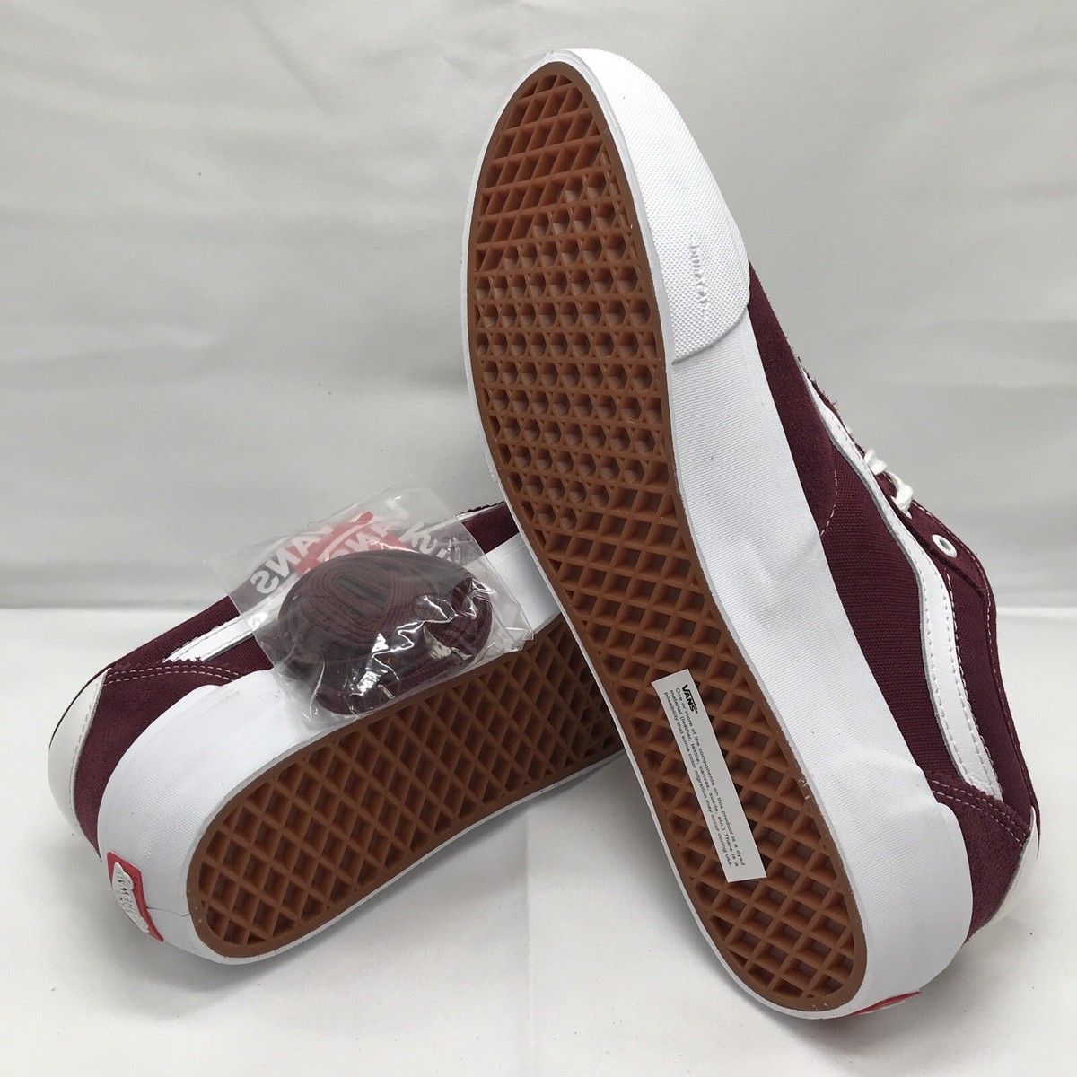 VANS Chima Pro 2, Mens US Size 12, Port Royale Maroon, White