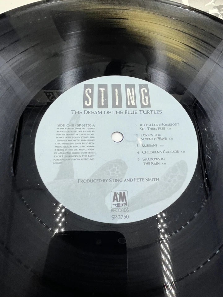 STING Dream Of The Blue Turtles 1985 LP VG/VG+ - Image 3 of 3