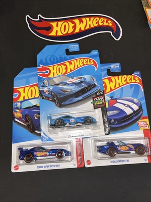 Hot Wheels - BLUE Dodge SRT Viper GTS-R, HW Race Day  | Then And Now Viper RT-10