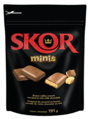 Skor Minis Chocolate Toffee Candy Pouch 191g