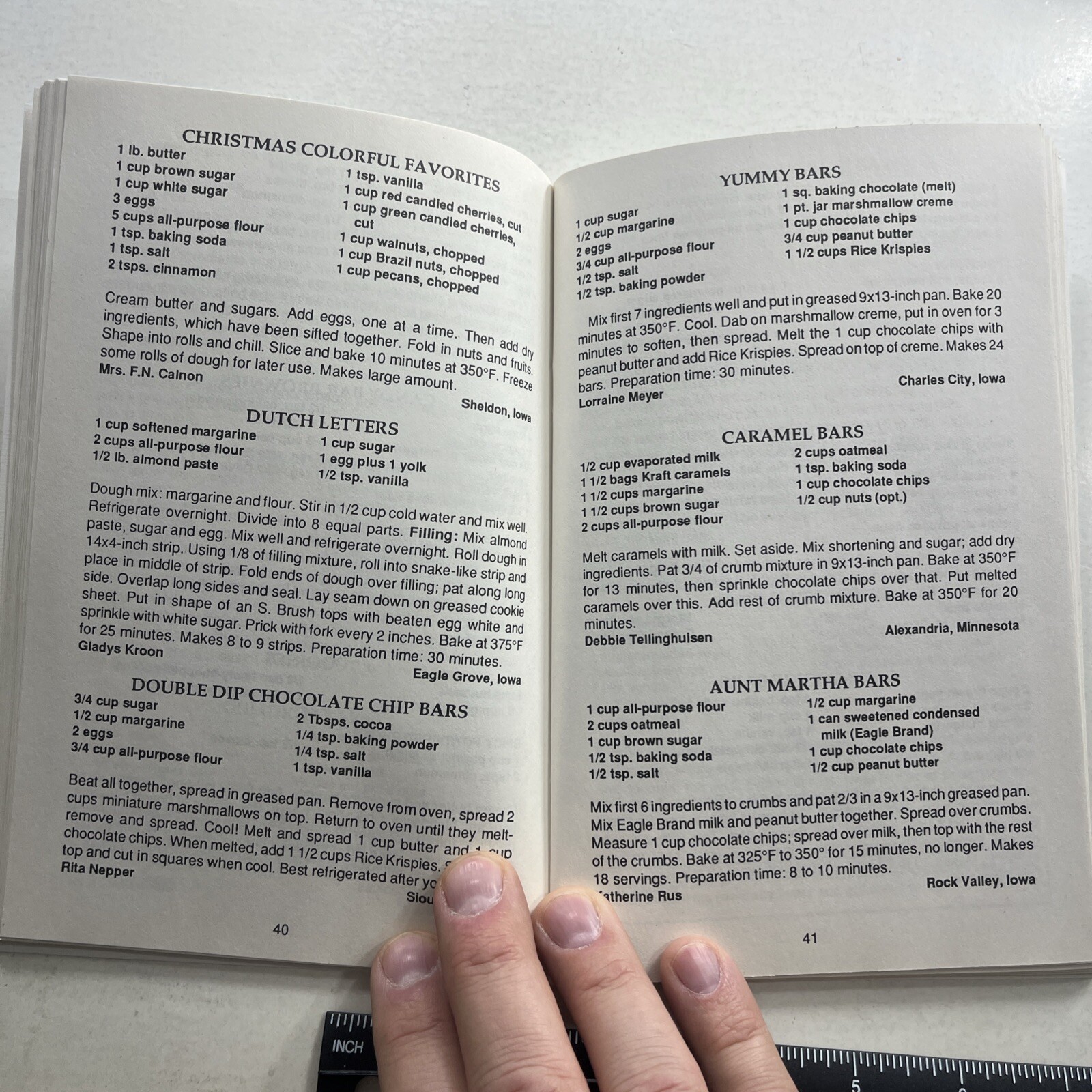 Iowa Holiday Cookbook Christmas ethnic Dutch Letters St. Nicholas cookie Vintage