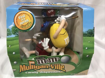 M&M's Muligan Ville Golf Candy Dispenser Limited Edition 1st In Series NEW