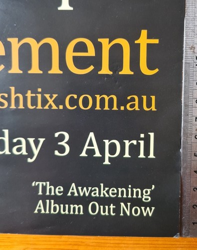 SIGNED James Morrison The Awakening LP 2012 tour Poster Undiscovered Sydney - Picture 3 of 9