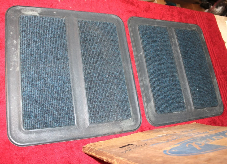 Ford Galaxie 500 LTD Torino Montego 1973-1976 alfombrillas traseras azules nuevas con alfombra Foto 4 de 4