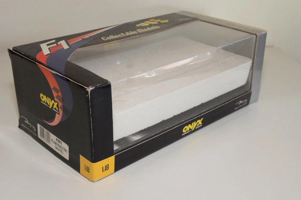 V 1:18 SCATOLA VUOTA ORIGINALE ONICE 6001 WILLIAMS RENAULT FW17 DAMON HILL EC... - Immagine 2 di 4