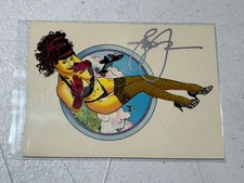 1993 STEVE WORON'S FEMALE FANTASY TRADING CARDS PEEK-A-BOO #C1 SIGNED AUTOGRAPH