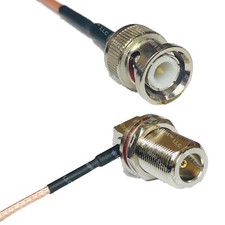 RG316 BNC MALE to N Female Bulkhead Angle RF Cable Rapid-SHIP LOT