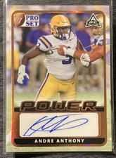 Andre Anthony 2021 Pro Set Power Auto Autograph Bronze Rookie LSU