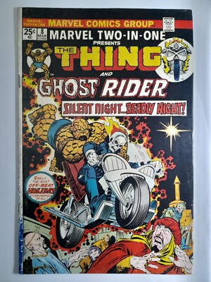 Marvel Two in One 8 VG/F 1975. Early Ghost Rider App. Gil Kane. Marvel Comics