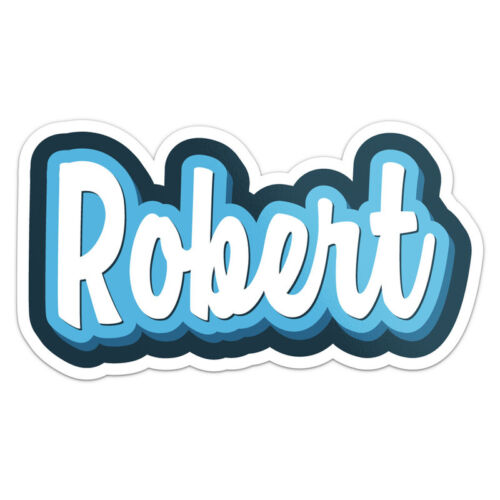 Cartoon Robert Male Name Car Bumper Sticker Vinyl Decal - Picture 1 of 5