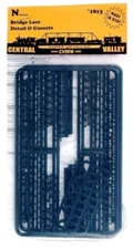 Central Valley ~ N Scale ~ Bridge Lacing and Gusset Detail Parts ~ 1813