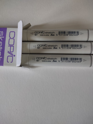 COPIC Sketch Marker Warm Gray 7 # W7-S -- 3 PACK
