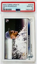 2022 Topps Update Julio Rodriguez RC Image Variation SP “Gatorade Bath” PSA 10💎