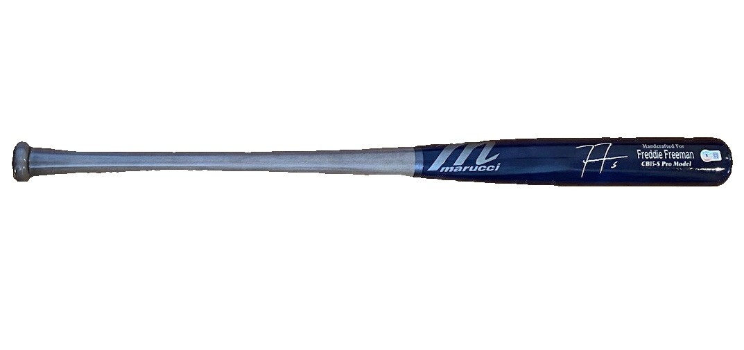 Freddie Freeman Autographed Signed Los Angeles Dodgers Dodger Game Model Bat Beckett Authentication 