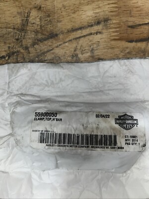 GENUINE HARLEY DAVIDSON 55900050 1-1/4  Top Handlebar Riser Clamp Road Glide