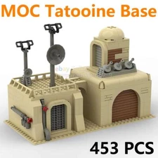 MOC Military Desert Tatooine Building Blocks Bricks Base Fortress House Weapon