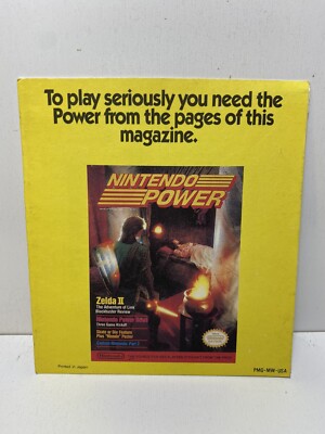Nintendo Power NES PMG-MW-USA Promo Insert Adventure of Link Legend of Zelda 2
