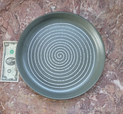Vintage Gordon MARTZ Studio Pottery Platter/Plate/Shallow Bowl - Spiral - 12 3/4