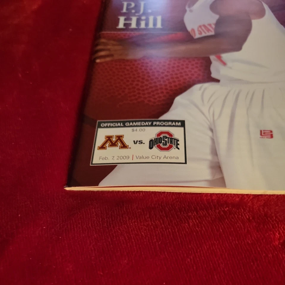 Feb 7, 2009 Ohio State vs. Minnesota Basketball Ofcl GameDay Prog - P J Hill - Image 2 of 4