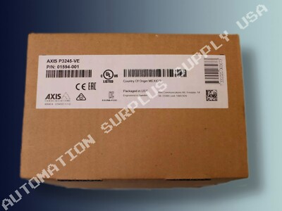 New Axis P3245-VE Network Outdoor Dome Security Camera (01594-001)