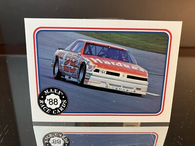 Cale Yarborough #29 Hardee's Maxx Race Card 1988 Rookie Card #4 Inaugural Set DJ