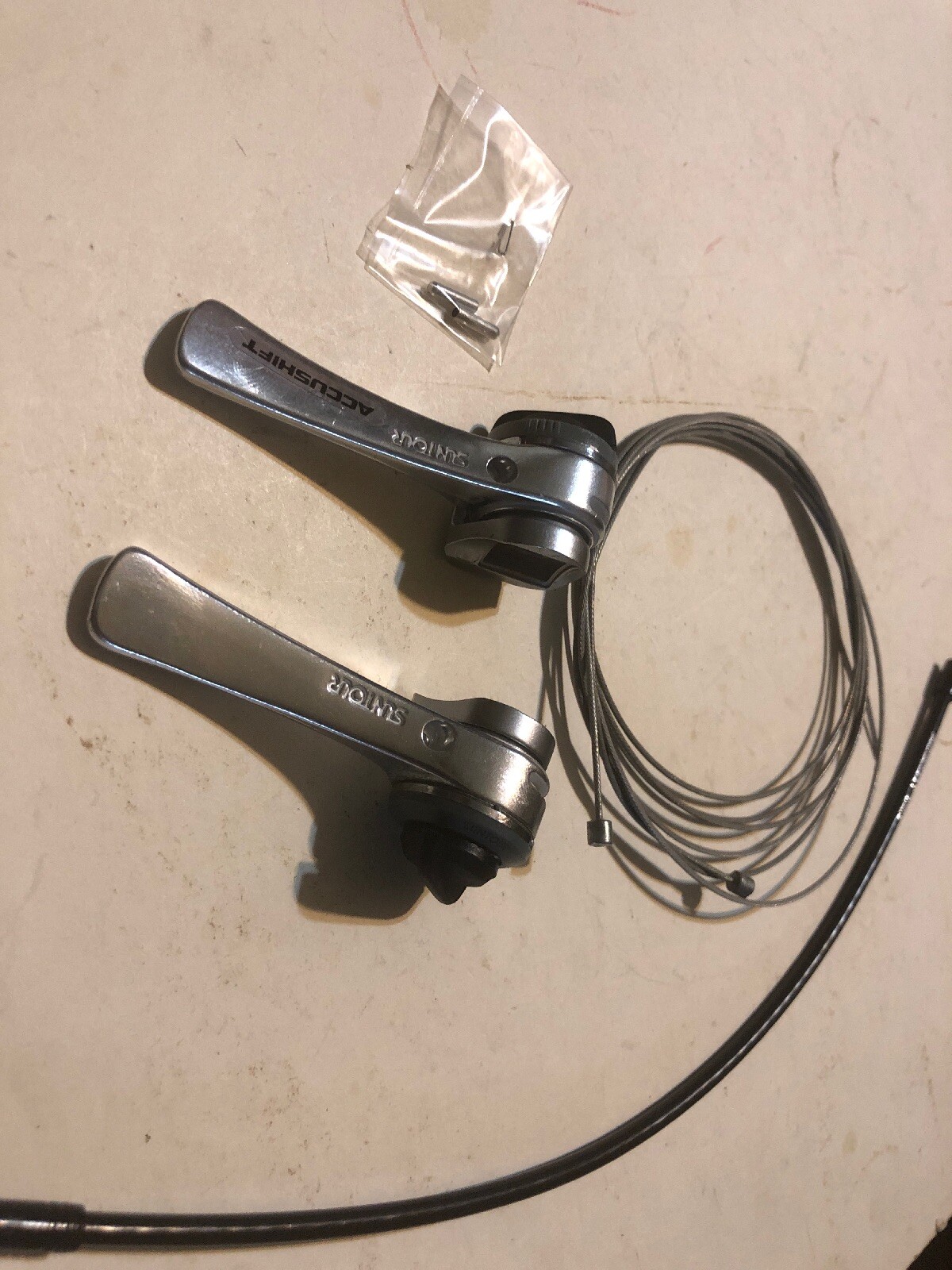 Suntour 6sp Accushift Shifters SL3040BS Indexed Downtube Lever