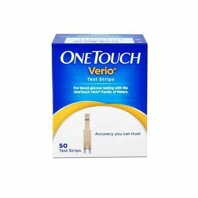 One Touch Verio Blood Glucose Test Strips 50ct