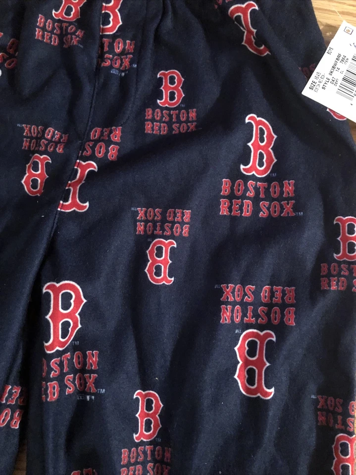 MLB Boston Red Sox Boy's Logo Lounge Pajama Pants Size XSmall 4/5 - Image 2 of 4