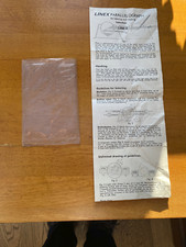 Vintage Linex Parallelograph for lettering and hatching instruction sheet