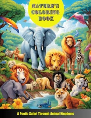 Arts - Nature's Coloring Book  A Poetic Safari Through Animal Kingdoms - X555z
