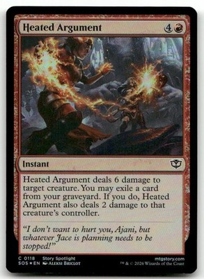 Heated Argument #118 (Foil) (NM) Secrets of Strixhaven SOS Magic MTG