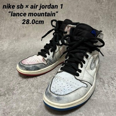 Men 10.0US Nike Sb Air Jordan 1 Lance Mountain White Sneaker Original Collection