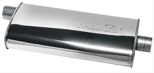 Dynomax Ultra Flo Stainless Steel Polished Muffler 20 2-12 Offset Inlet