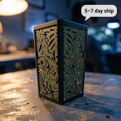Modern Geometric Vase with Lattice up to 8'' | 3D Printed - (Choose Your Color)