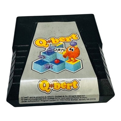 Q*bert Vintage Game Cartridge Parker Brothers Classic Arcade Era